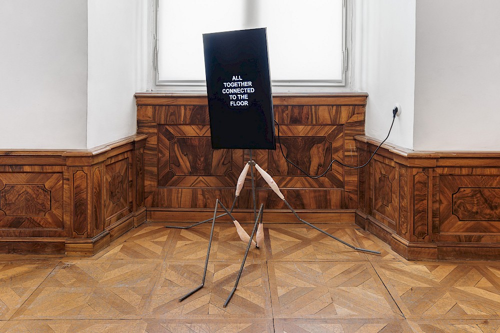 Metal woman—Hiding