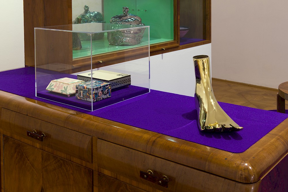 Installationsansicht Pride and Prejudice, Art & Craft – A Love Story