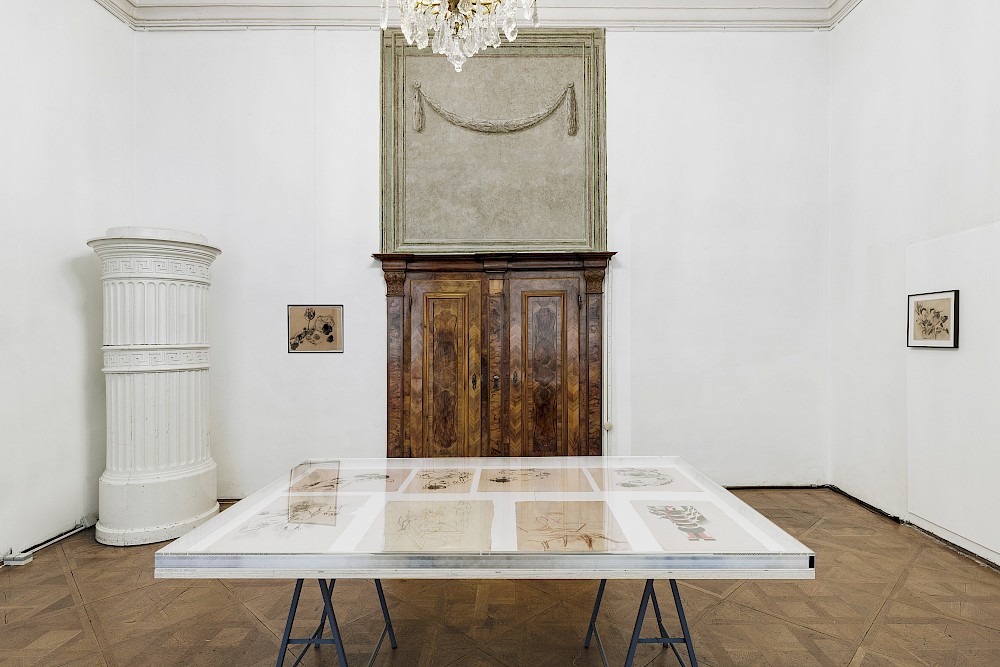 Ausstellungsansicht, Grafiken um 1920