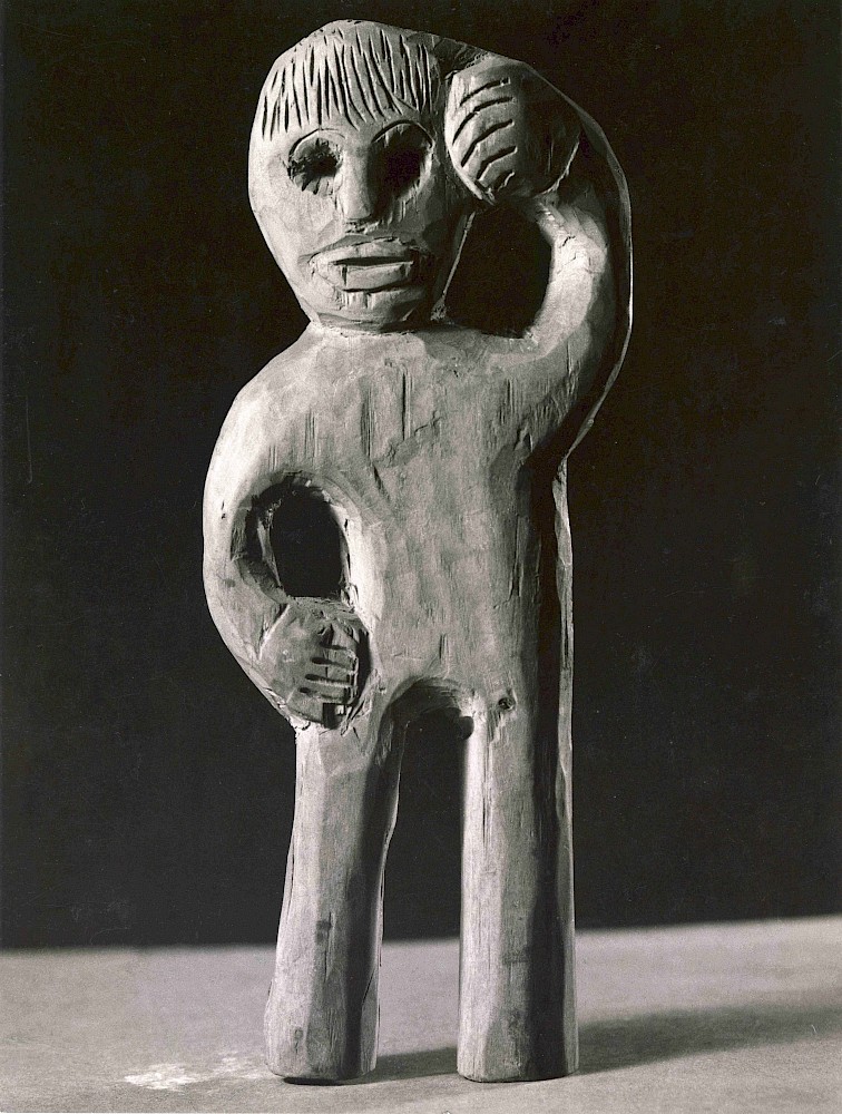 Foto von einer Skulptur aus Gips