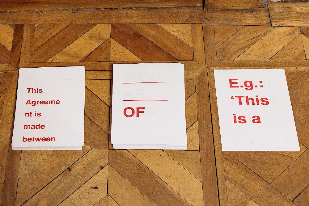 NOT AN ORIGINAL / Works for Demonstration Purposes, Letter of Agreement